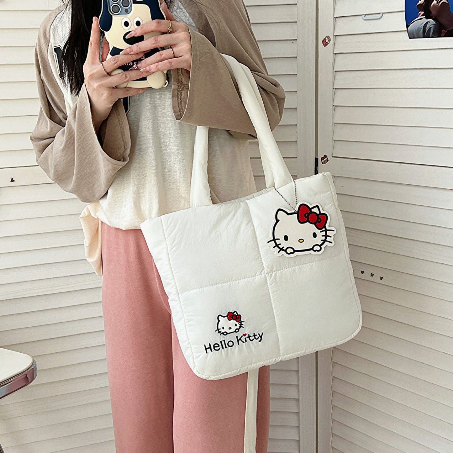 Hello Kitty&Kuromi cute bag down bag