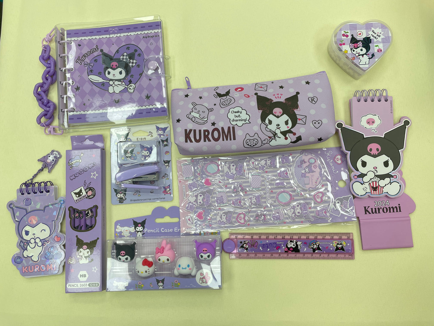 kuromi stationery set